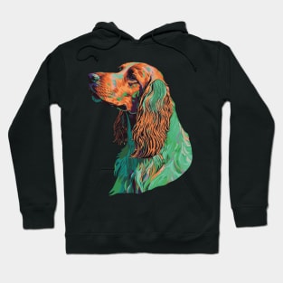 Irish Setter Dog Art Hoodie